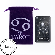Custom Purple Tarot Velvet Bag