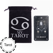 Custom Black Tarot Velvet Bag