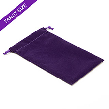 Plain Purple Velvet Bag For Tarot Cards