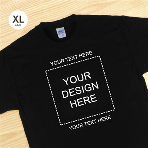 Custom Print Square Image Two Messages T Shirt