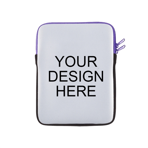 Print Your Design Ipad Sleeve Purple Zipper