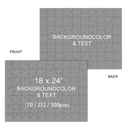 Custom Design 18 x 24 Double-Sided Jigsaw Puzzles, Landscape