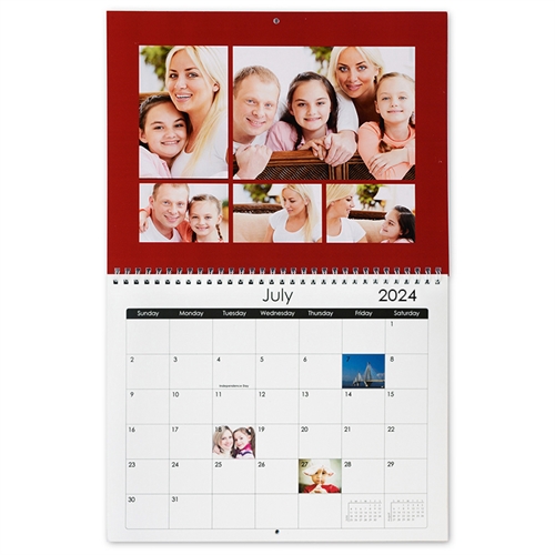 Custom Printed Simply Red, Small Wall Calendar