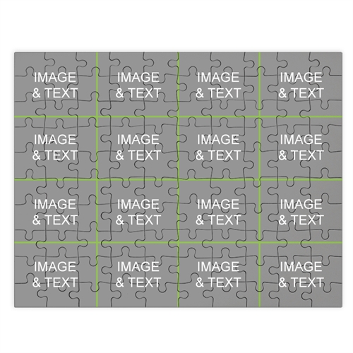 Personalized Instagram Apple Green 16 Collage 12X16.5 Photo Puzzle