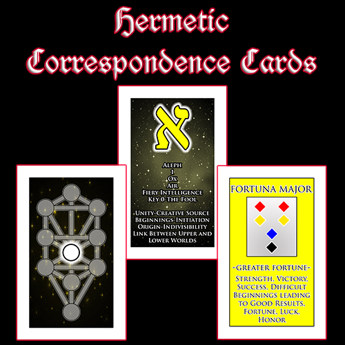 Hermetic Correspondence Cards